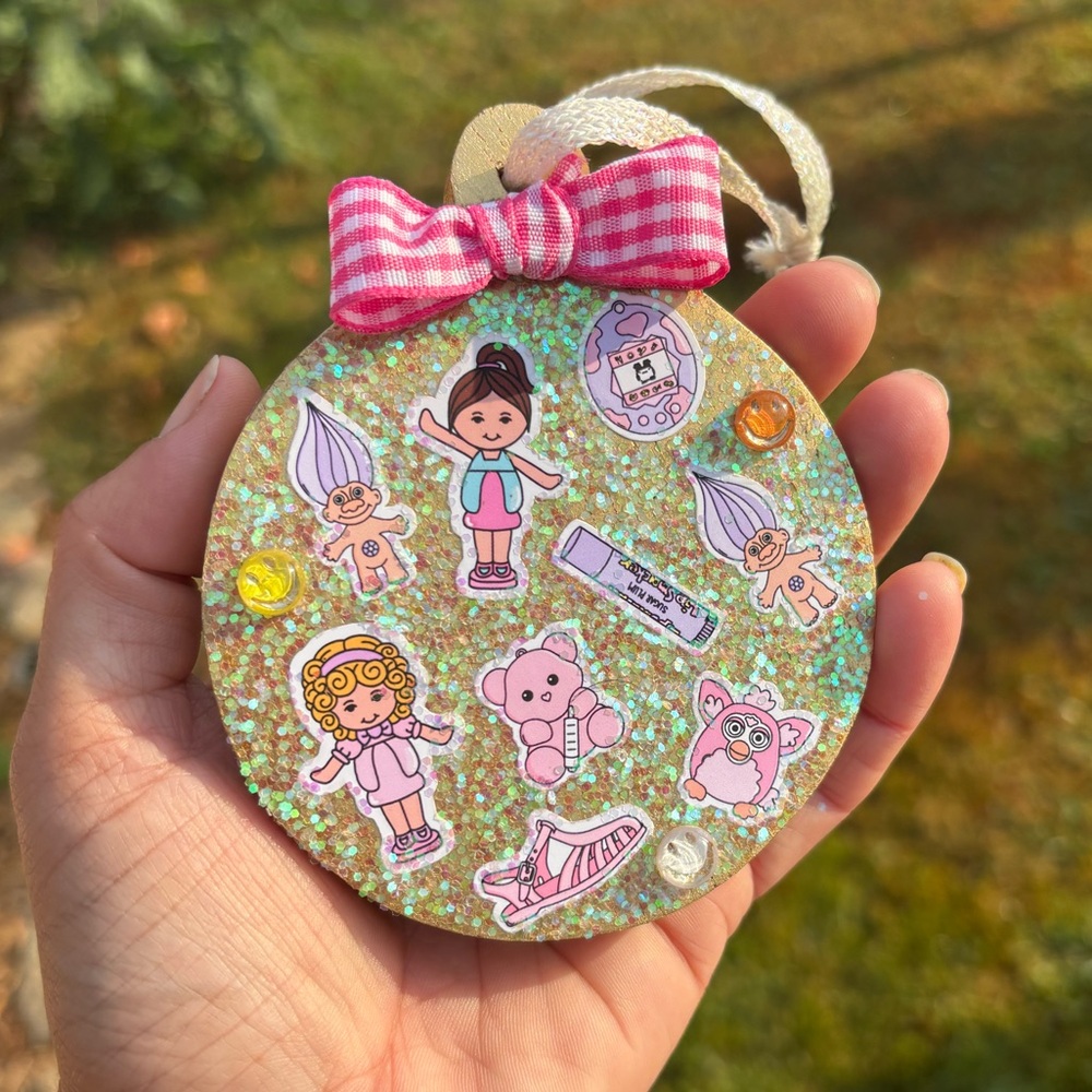 90s Themed Polly Pocket • Troll • Tamagotchi • Furby • Lip Smackers Ornament